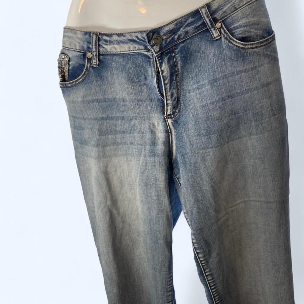 Blue Faded Sequin  women's jeans Earl Jeans 14